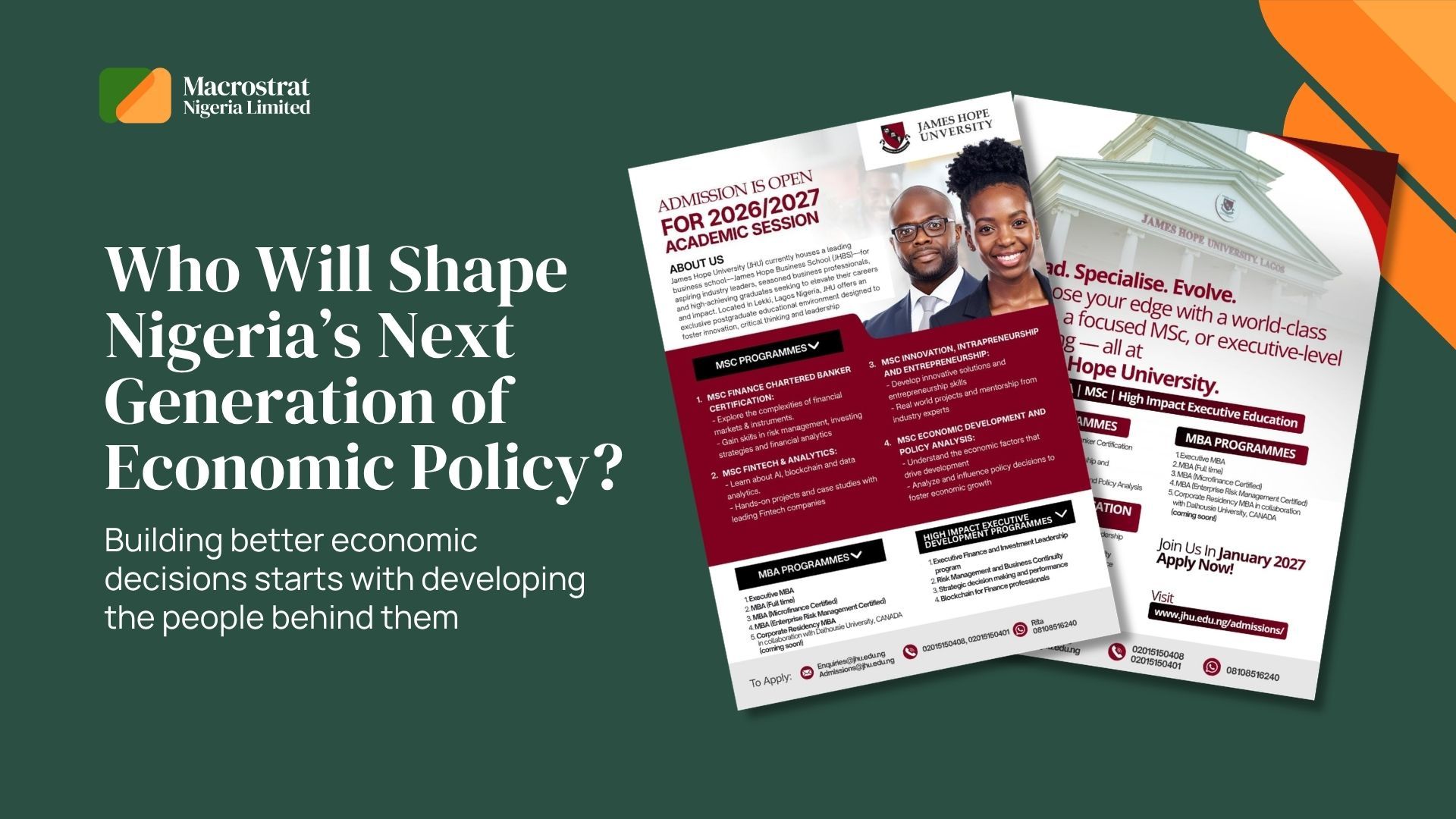 Who Will Shape Nigeria's Next Generation of Economic Policy?