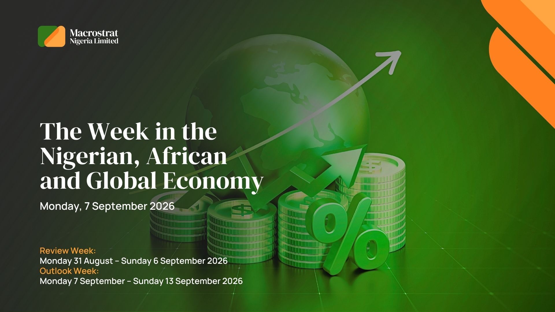 Weekly Economic Review and Outlook: 31 August – 13 September