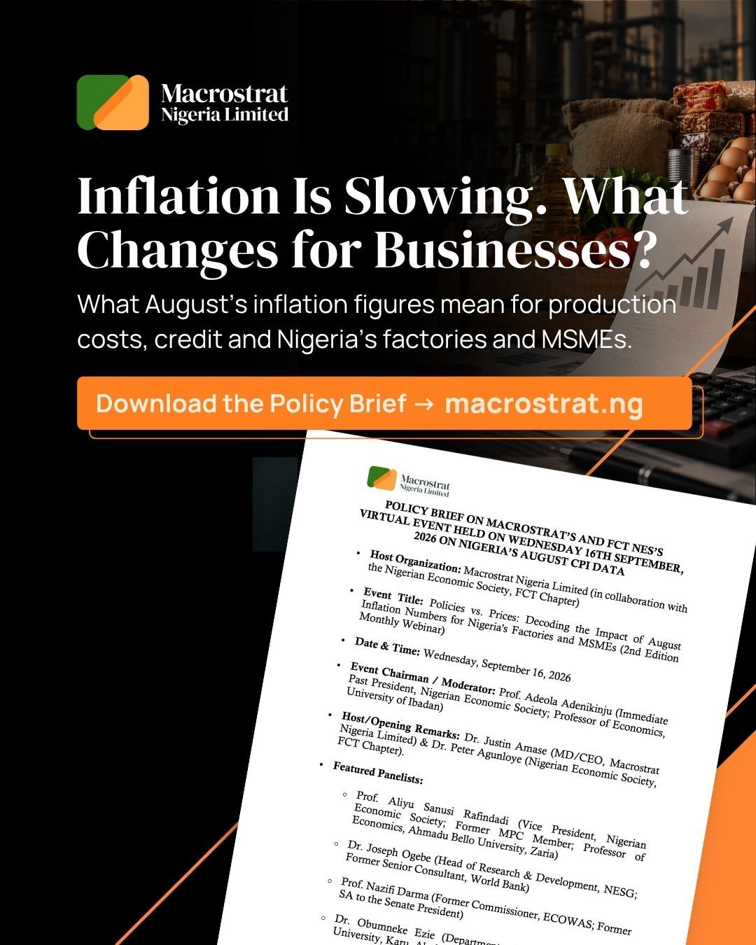 August 2026 Inflation: Implications for Nigeria’s Factories and MSMEs